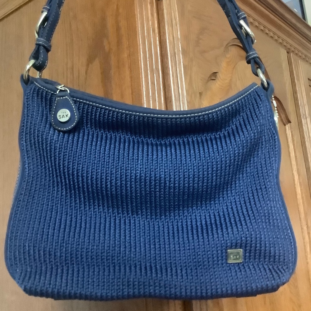 The Sak Blue Crochet Bag